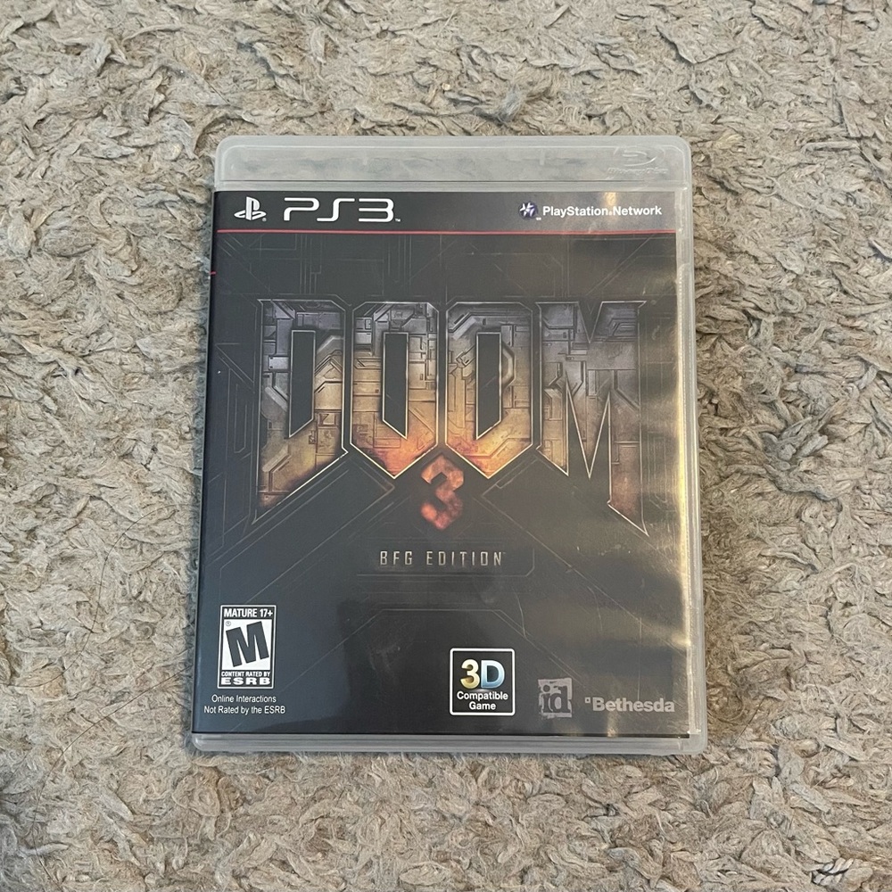 PS3 DOOM 3 BFG Edition Video Game